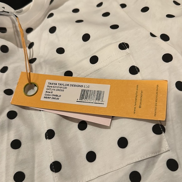 Tanya Taylor - Katlyn Dress - Mid-weight jersey Polka-dot print - Picture 6 of 12